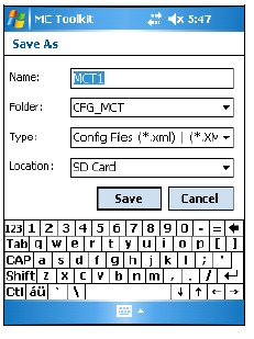 Selezionare Cancel (Annulla) per tornare al menu principale di DE e annullare il salvataggio della configurazione. b.