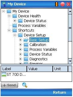 In alternativa, è possibile accedere a tutte le funzioni EDDL selezionando la scheda My Device (Il mio dispositivo).