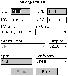 3. In questa schermata: a. Utilizzare l elenco a discesa PV Units (Unità PV) per selezionare le unità di programmazione appropriate. b.