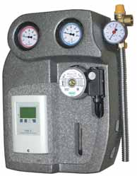 sicurezza con manometro, termometri, pressostato e rubinetti di carico/scarico.