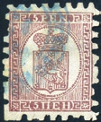 rosa su lilla chiaro, n 9. Cat. 140 (U)... 30 - Finlandia - 1866/60 - Stemma 40 p.