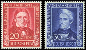 .. 10 - Germania Occupazioni - Zona Francese - Wurttemberg - 1949 - Goethe, n 44/46. Cat.