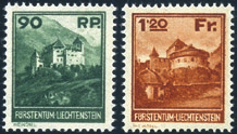 230 (**) (f)... 45 - Liechtenstein - 1928-70 Compleanno di Giovanni II, n 82/89.