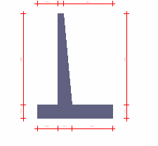 .1 Sistema di riferimento Nella seguente rappresentazione schematica viene rappresentata la posizione e l'orientamento del sistema di riferimento rispetto ai vertici principali della sagoma del muro.