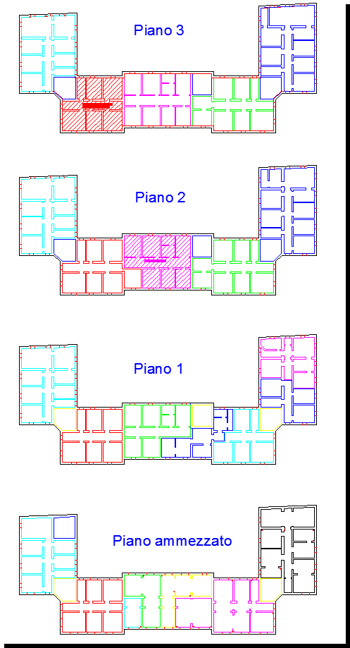 immobiliari del piano quarto (sottotetto) furono dotate di impianto autonomo; L unità al piano 3 (n.