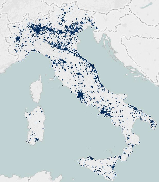 quarto a Milano (2.675) e Roma (1.