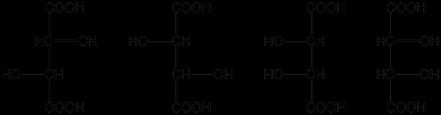 luce polarizzata. Gli enantiomeri hanno lo stesso nome, ed un isomero viene distinto dall'altro da un prefisso, che può essere D o L, come ad esempio l'acido D-lattico ed L-lattico.