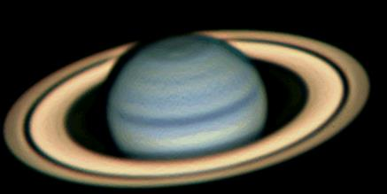 Saturno Un immagine di Saturno osservato da Terra con il Nord Optical Telescope Distanza dal Sole (U.A.