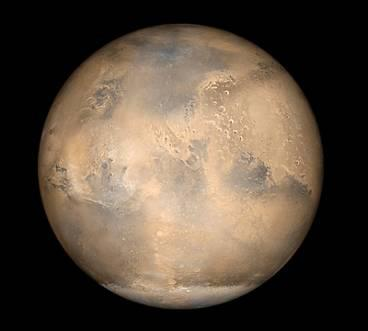 Marte Marte visto dalla Mars Global Surveyor. Cortesia NAS