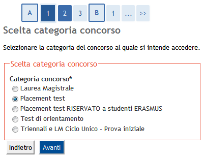 3 In questa pagina vengono visualizzati tutti i test/procedure di valutazione per i quali hai già eventualmente inoltrato domanda (sia in stato provvisorio che definitivo): puoi infatti inoltrare più