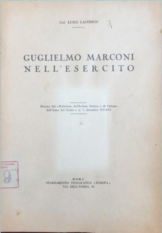 MARCONI: TRA TERRA E MARE 2 L Arma del