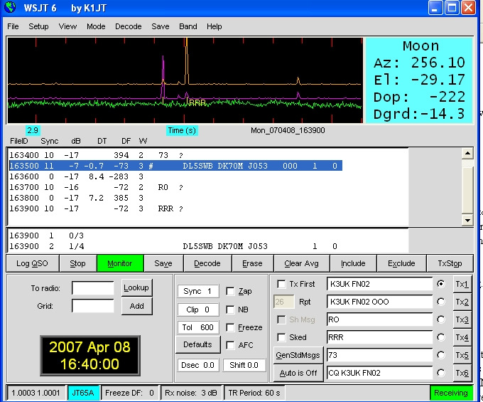 JT65A: dalla