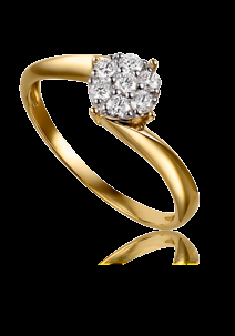 0,98 ct a,0 ct 6 Anello Oro* Bianco 790 Fede