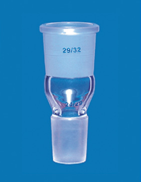 length 6 6 6 6 190 Vetreria smerigliata intercambiabile Raccordo conico adattatore o di riduzione normalizzato in borosilicato 3.3 Reduction adapters in borosilicate glass 3.