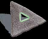 grasso e altre impurità in modo effettivo Grazie all'innovativa forma triangolare, è perfetto per pulire in ogni angolo Bordo in microfibra largo 25