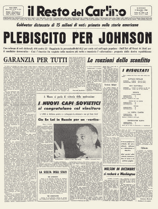 Lyndon Baines Johnson 36 Presidente Partito democratico Subentrato al presidente John Fitzgerald Kennedy il 22 novembre 1963.