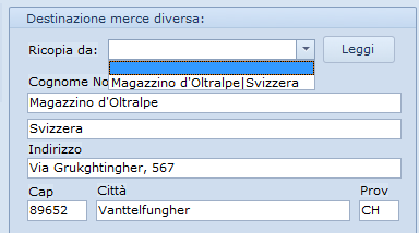 Sono stati aggiunti nell Ordine a Fornitore i campi per la Consegna a Destinazione Diversa.