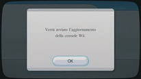 Aggiornamento del menu Wii La prima volta che inserisci il disco nella console Wii, viene verificato se nella console è presente la versione più recente del menu Wii.