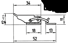 toggle latch with strike / ISI arico