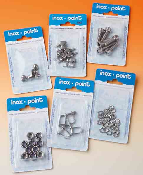 ccessori, viteria e bulloneria Inox Stainless steel screws, bols and parts Inox Point Inox Point POINT è il marchio leader dei prodotti in