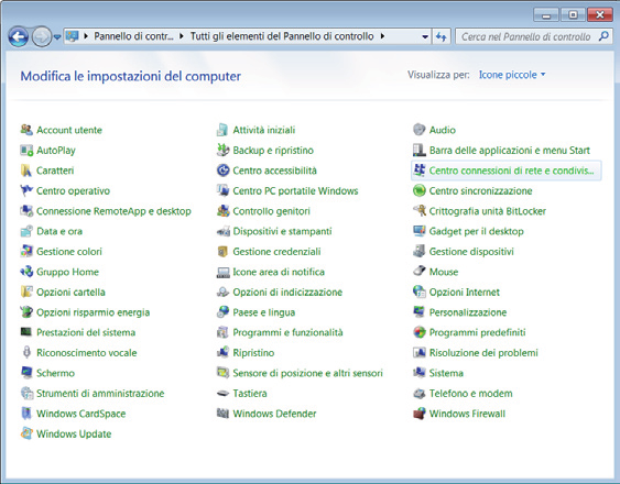 2 Impostazioni della rete Si tratta delle impostazioni relative alla connessione della rete per Windows 7. 1) Accedere a Windows 7 come amministratore.