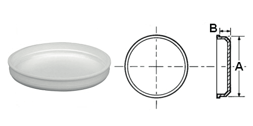 Tappi per tubi rotondi Per la chiusura di rotoli, recipienti compositi e tubi in materiale plastico chiari.