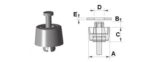 X= forma / esecuzione / tipo Materiale: PVC articolo X A B C D E F G 1870032 3 7,9 3,2-8,3 3,2 1,6 3,5 1870041 3 7,9 3,7-7,0 1,6 2,4 3,0 1870021 2 10,3 4,5 2,2 7,6 1,6 2,0-1870061 5 10,9 6,9-12,8 0,7