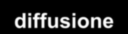 Diffusione Per diffusione intendiamo qualsiasi processo di trasporto di particelle da una regione a grande concentrazione ad una a concentrazione minore, anche se separate da una membrana o da una