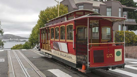 San Francisco attraversando la regione della corsa all'oro. Arrivo a San Francisco in serata.