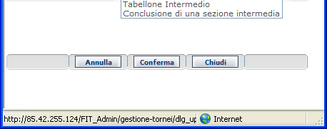 immettere i risultati e programmare gli incontri Calendario: per inserimento incontri