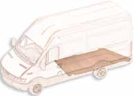 PIANALI FENOLICI Citroen Fiat Ford Iveco Mercedes 42 42 Realizzati in multistrato di betulla finlandese (Schauman Wood),con lavorazione fenolica antiscivolo Spessore 9 mm Bordi in alluminio satinato