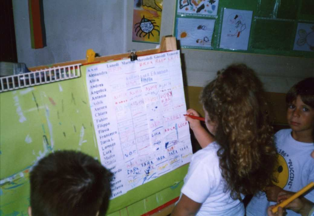 In alcuni momenti di routine: che cosa cambia nelle interazioni e negli apprendimenti dei bambini se si inserisce la lingua scritta per la gestione partecipata di menu, turnazioni, appelli etc.