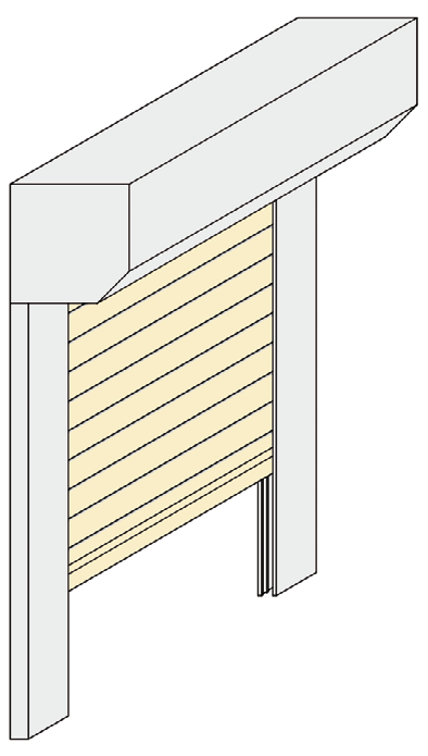 UNIBOX UNIBOX: sistema integrato con cassonetto in lamiera di alluminio preverniciata + avvolgibile in alluminio o acciaio. Per applicazione esterna al serramento con esclusione di opere murarie.