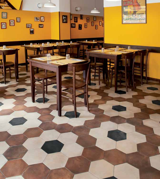 FIRENZE CHOSEN AS THE COVERINGS AT TRATTORIA
