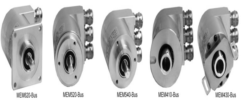 ASSOLUTI DI CAMPO SYNCHRO FLANGE CLAMPING FLANGE MEM-BUS PROFIBUS & CANopen Monogiro/Multigiro 13 bit / 8192 info/giro 16 bit / 65536 5/28 Vcc 3 / 2 pressacavi Alluminio IP64 - optional