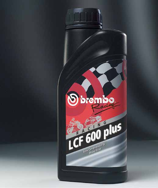 Anyway we suggest to drain the brake system before filling with Brembo Racing LCF 600 PLUS. Brembo Racing LCF 600 PLUS must not be used in brake system cantaining magnesium parts.