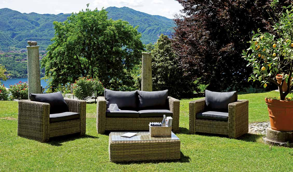 Rattan sintetico Grey Kubu 30 65 61 100