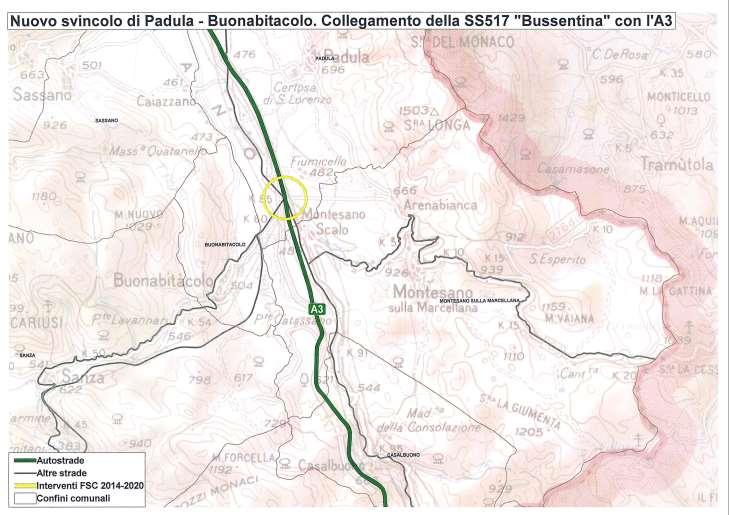 Nuovo svincolo di Padula - Buonabitacolo al km