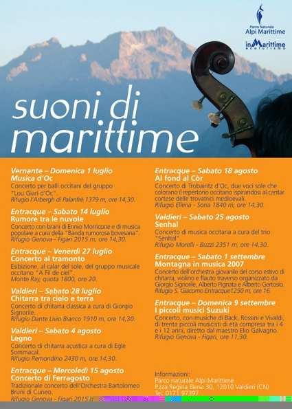 «Suoni di marittime» un prodotto turistico specifico dell area Ciclo di