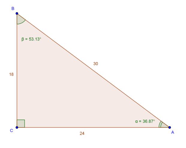 Risulta quindi: sen α = 18 0 = 5, α = arcsen ( 5 ) 6.87 = 6 + (0.