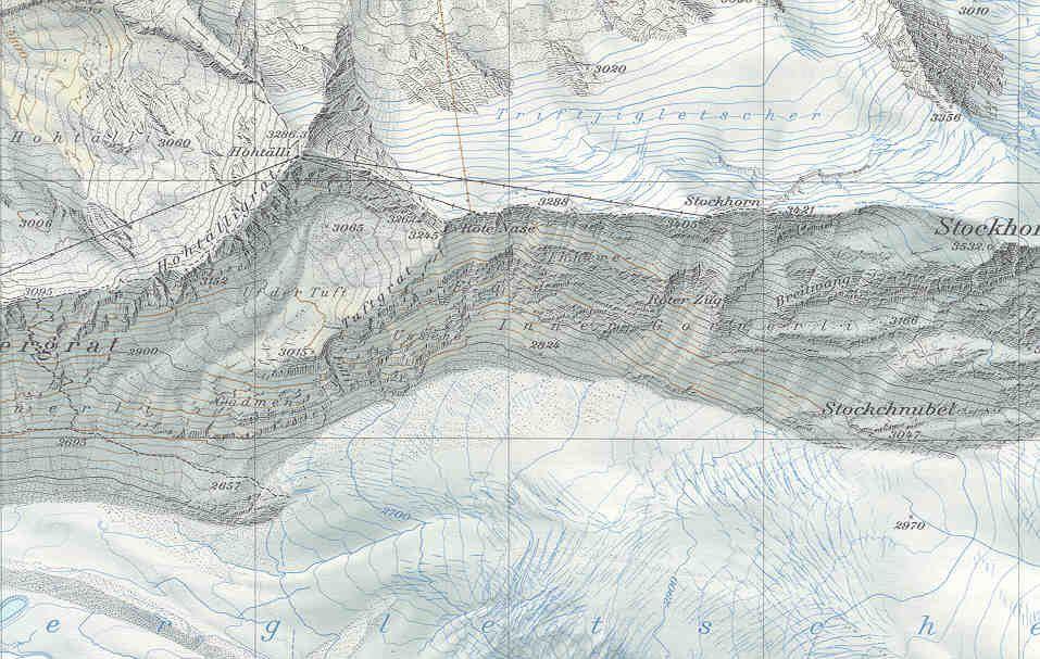 Carta topografica: disposizione dei punti cardinali Le Carte