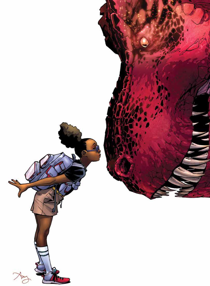 MOON GIRL & DEVIL DINOSAUR 1 Anteprima» Panini Comics MARVEL COLLECTION SOLO PER FUMETTERIE Autori: Amy Reeder, Brandon Montclare, Natacha Bustos Marzo 17x26, C., 136 pp., col.