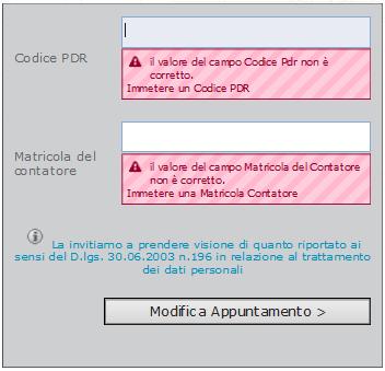 Pagina 4 di 12 facilmente reperibili dalla bolletta del gas o dalla lettera con cui il proprio Distributore ha precedentemente comunicato la data di sostituzione del contatore.