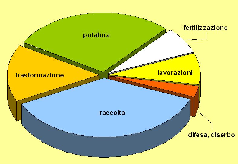 Composizione dei costi monetari Le maggiori voci