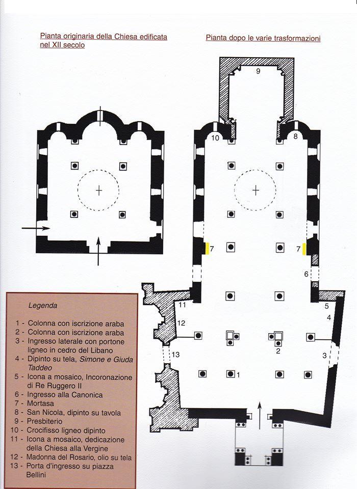 consacrata il 28 aprile 1140 come chiesa della famiglia reale. Le tre navate sono separate da colonne in granito e marmo a capitelli compositi che sorreggono una struttura di archi ad ogiva.