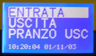 La memoria interna registra fino a 20.000 transazioni con le varie causali.