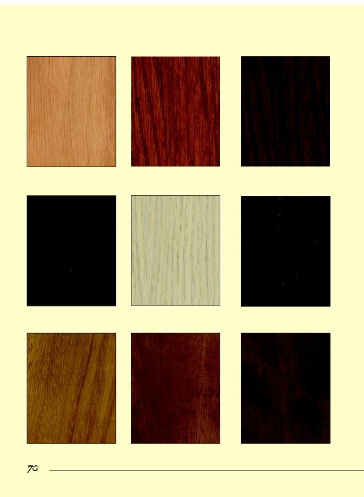 Rivestimenti Massello CAMPIONATURA COLORI pannelli massello per esterno ROVERE naturale leggermente tinto ROVERE tinto noce chiaro ROVERE tinto noce