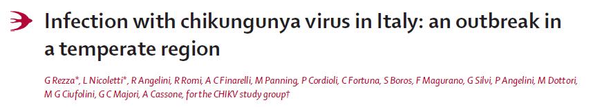 Caso indice: infezione importata da Kerala (India) [anamnesi epidemiologica + analisi