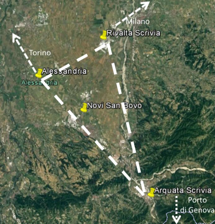 Progetti innovativi-terzo Valico: valorizzazione delle aree logistiche del basso Piemonte.