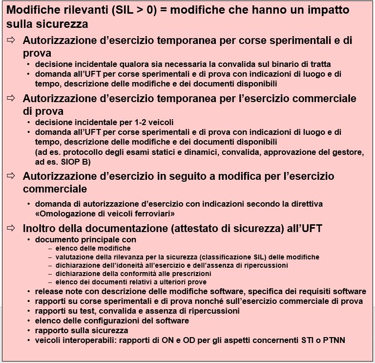 4.3 Procedura e documentazione per l attestato di sicurezza in caso